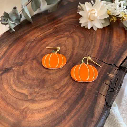 Pumpkin Earrings Earrings Wolf & Clay 