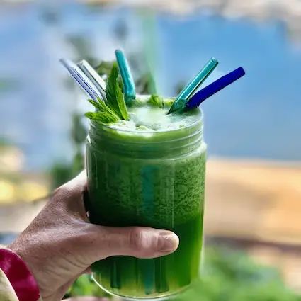 Re-useable Glass Drinking Straws - Pk 8 Drinking Straws Us & The Earth 