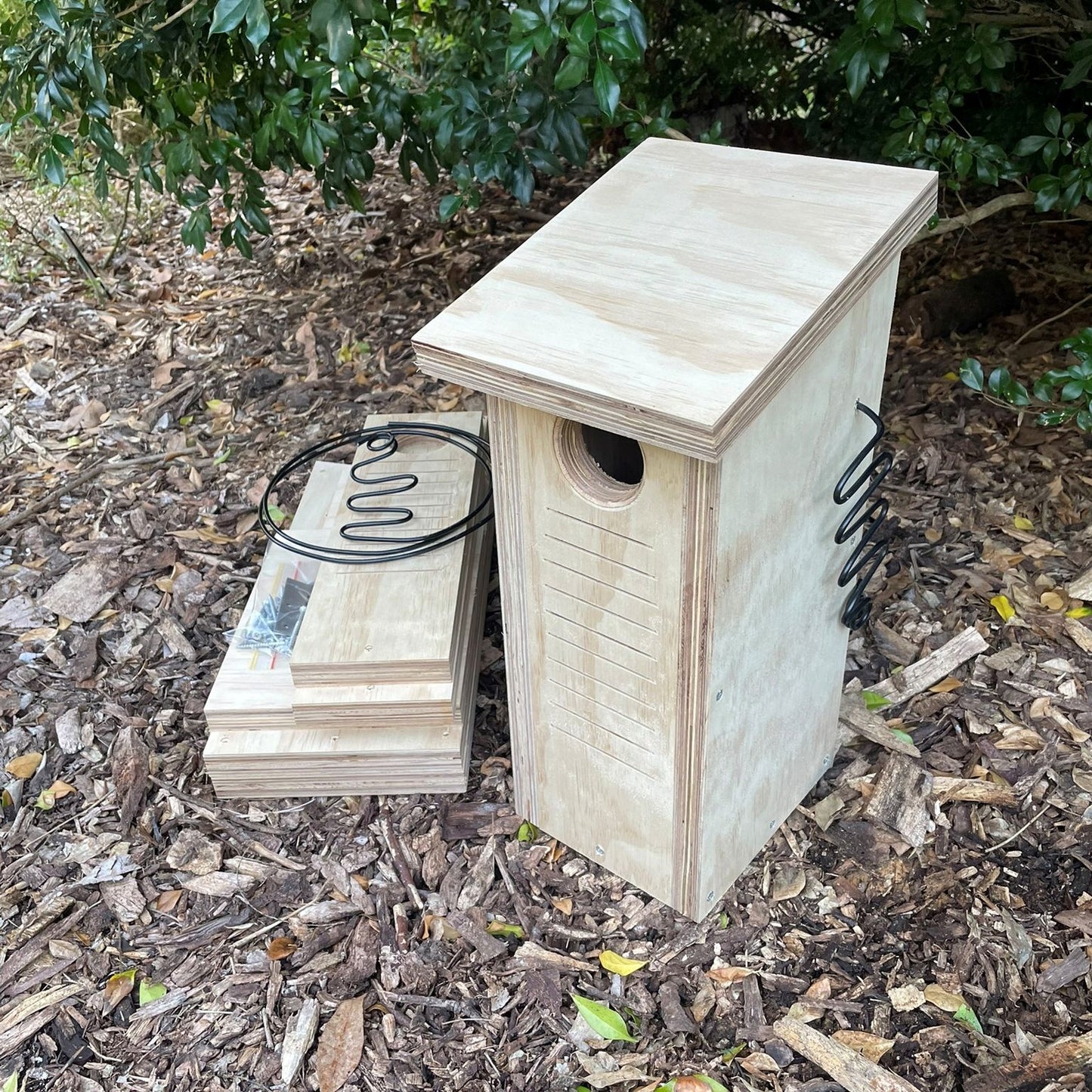 Small Parrot Nest Box – Rainbow Lorikeet, Red-Rumped Parrot & Treecreeper Bird Nesting Box ABeeC Hives 