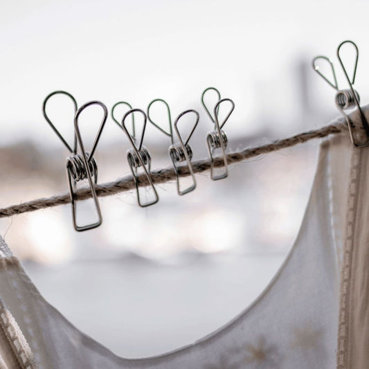 Stainless Steel Clothes Pegs - 16 pcs Stainless Steel Pegs Us & The Earth 