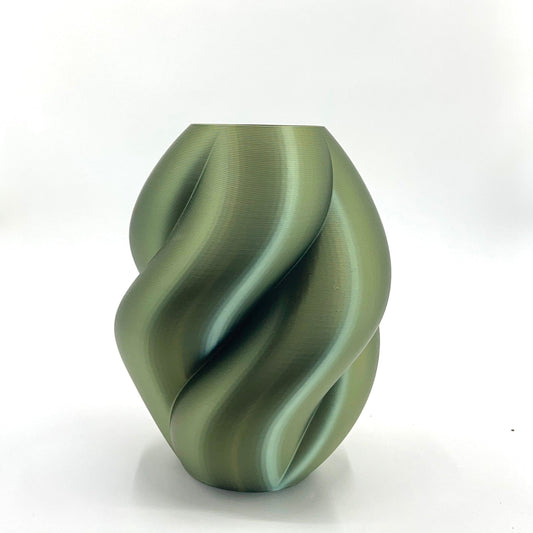 Wahari Vase Metallic Green Plant pot My Store 