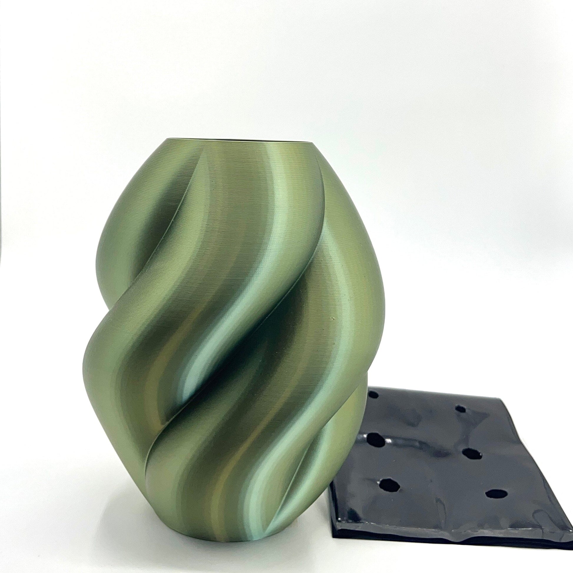 Wahari Vase Metallic Green Plant pot My Store 