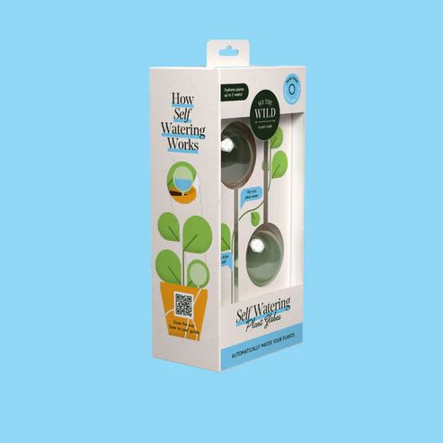 We The Wild Self-Watering Glass Plant Globes - Pk 2 Self-Watering Plant Globe We the Wild Plant Care - Australia 