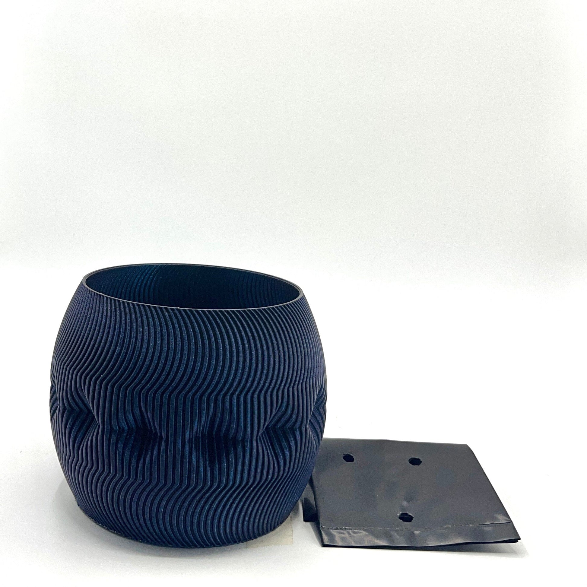 Yawe Vase Sparkly Dark Blue Plant pot My Store 