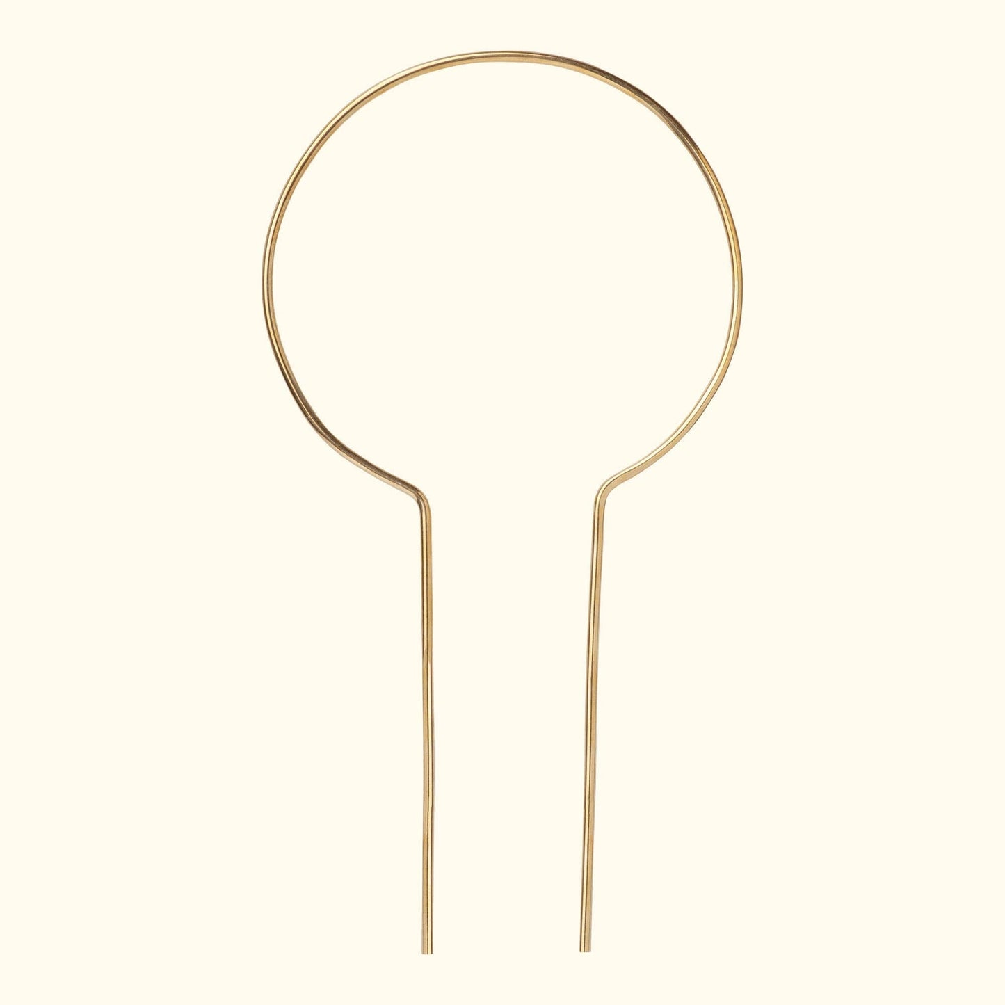 Brass Plant Stake - Circle Plant Stake The Plant Runner 