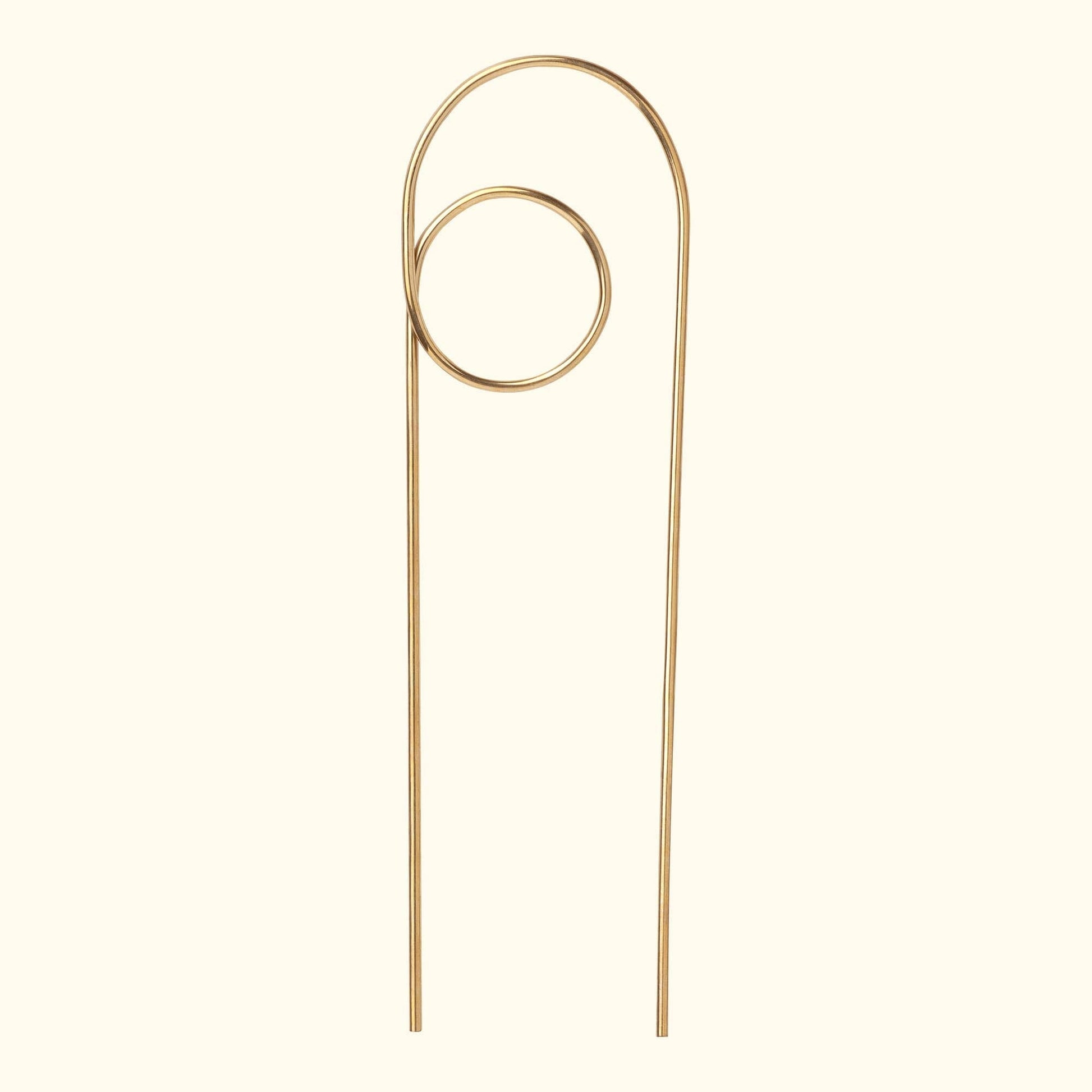 Brass Plant Stake - Loop Plant Stake The Plant Runner 