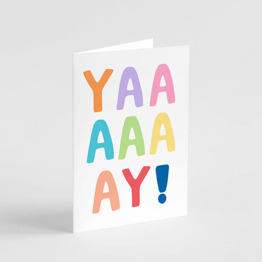 Colourful Yay Card Greeting Card Popsy Press 