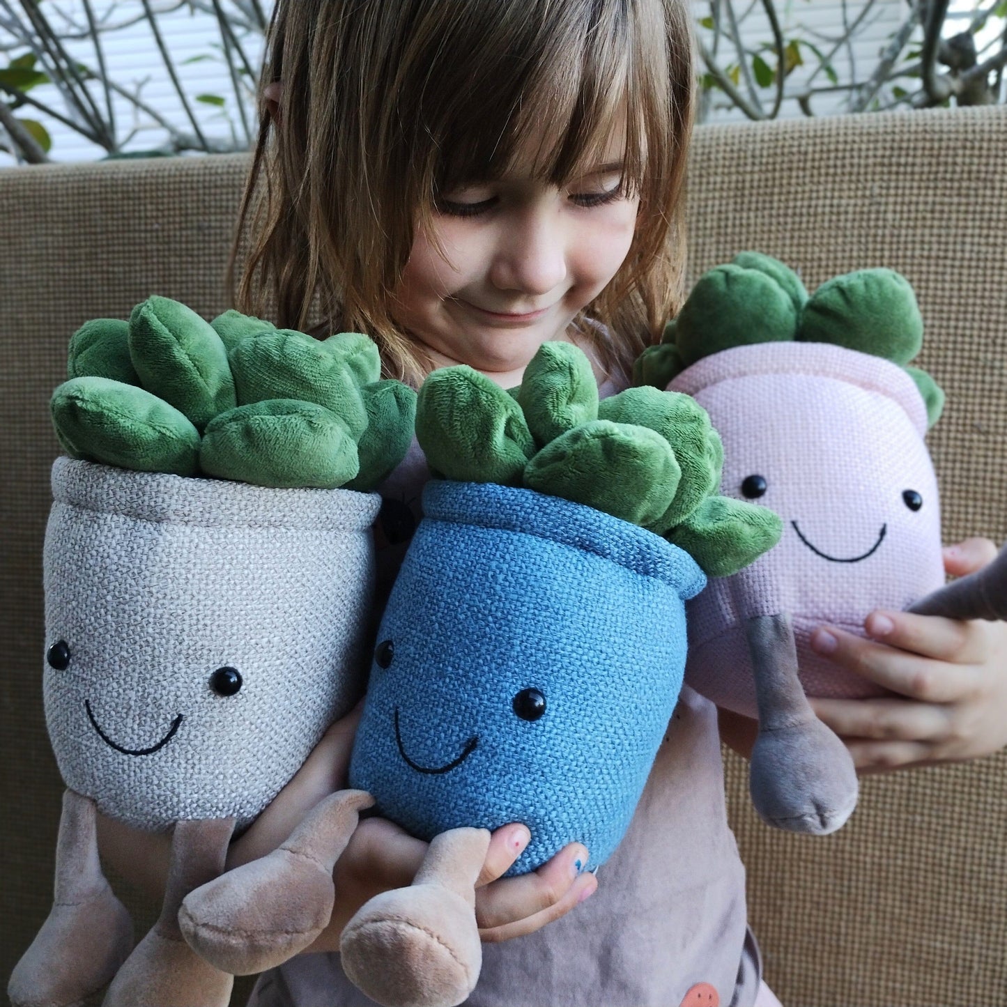 Plush Plant Toy - Soft Pink Plush Toy Plant Folk Store 